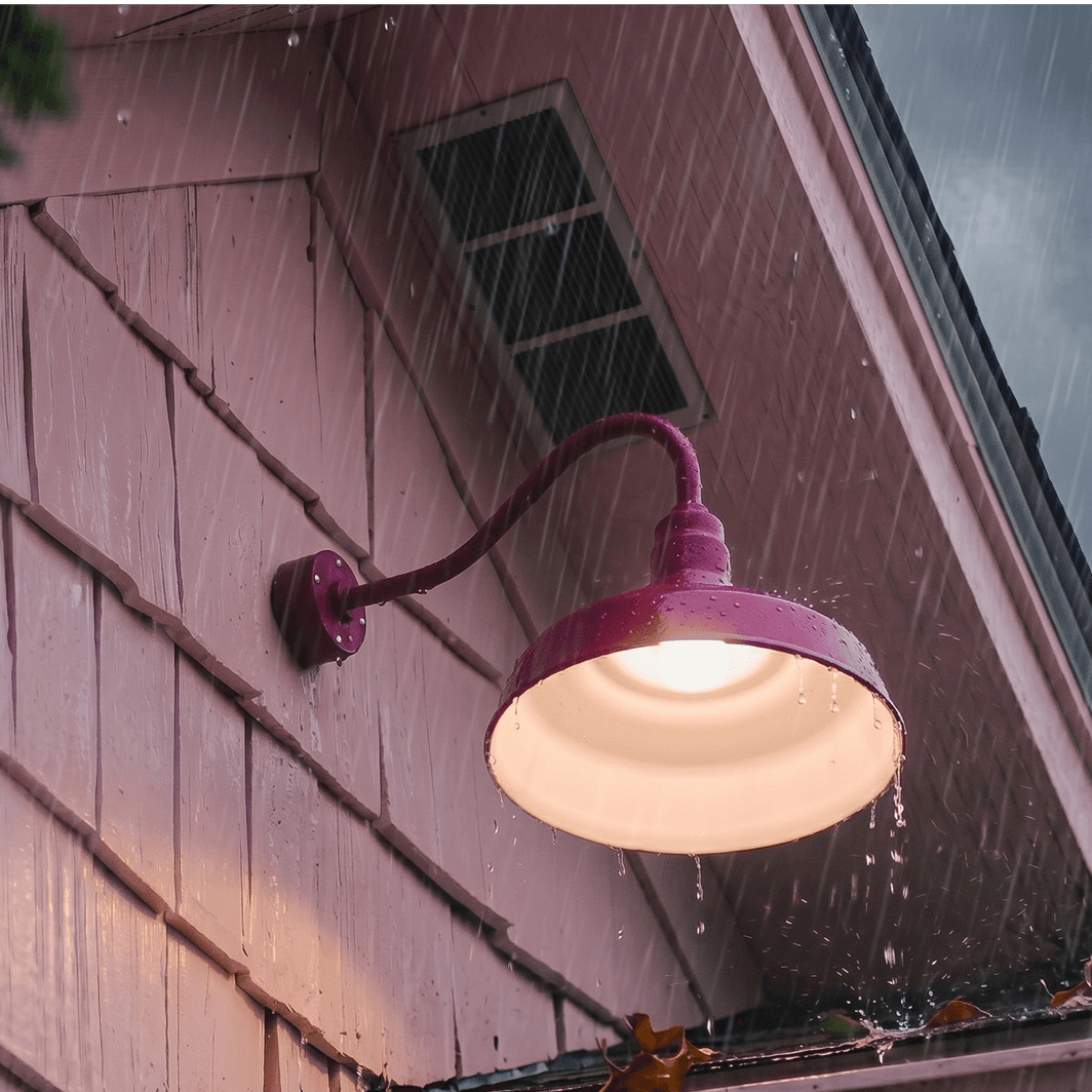 Peacock pink custom color fixture in a real-life setting